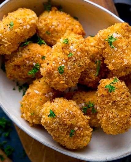 Baked Cheesy Potato Croquettes