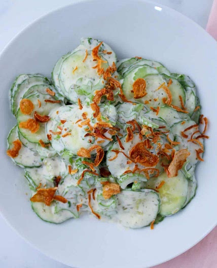 Creamy Cucumber Celery Salad