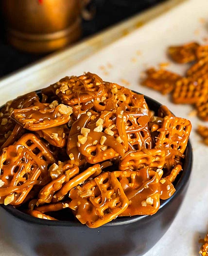 Butter Toffee Pretzels Recipe