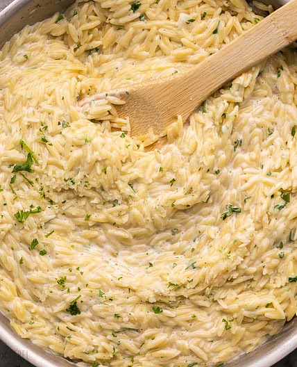 Garlic Parmesan Orzo Recipe