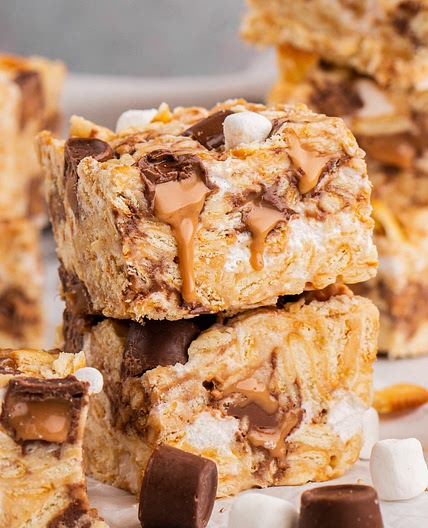 Rolo Ritz Marshmallow Treats