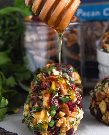 Cranberry Pecan Goat Cheese Truffles