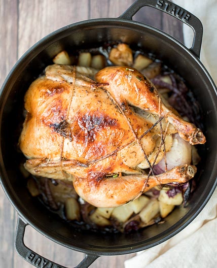 Dutch Oven Whole Roast Chicken