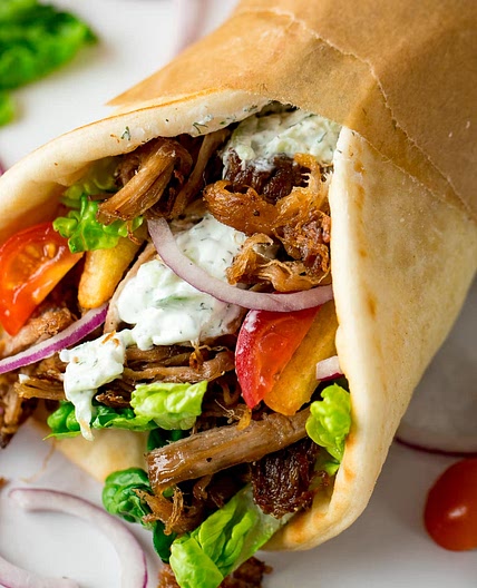 Crispy Pork Gyros