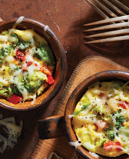 Easy Broccoli-Cheese Eggs in a Mug Recipe