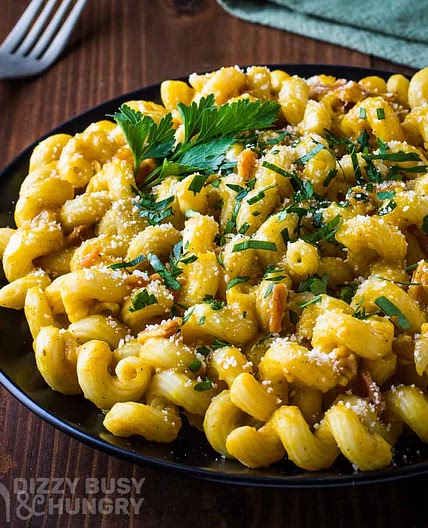 Bacon and Pumpkin Pasta