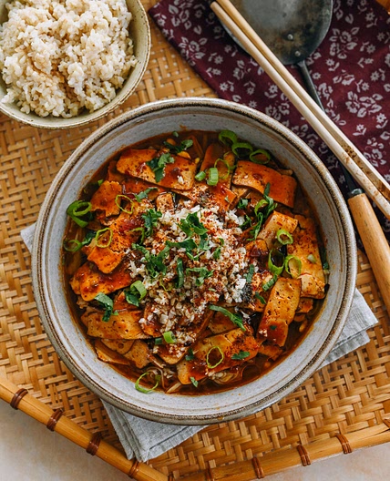 Spicy Sichuan Boiled Tofu