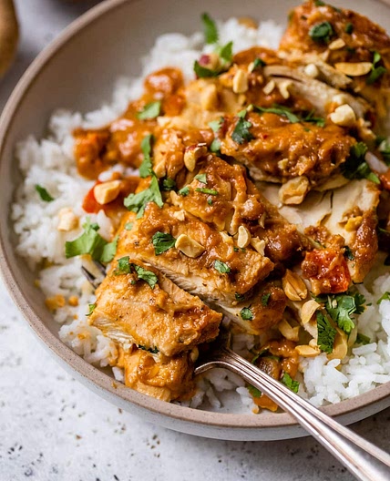 Slow Cooker Peanut Chicken