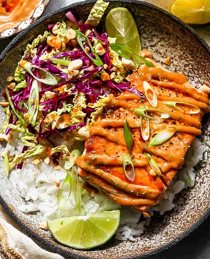 Firecracker Salmon Bowls