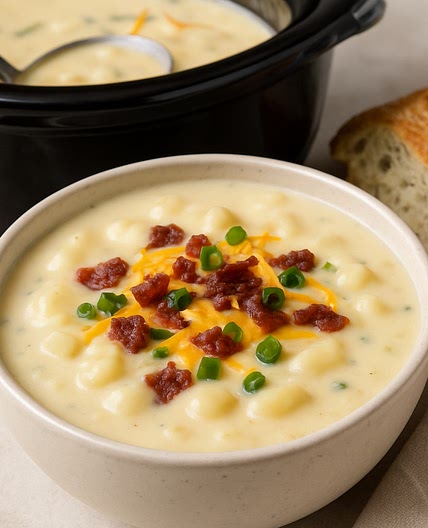 Slow Cooker Creamy Potato Soup