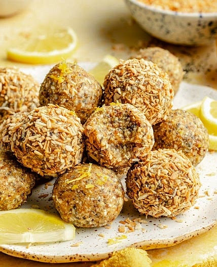 Lemon Poppy Seed Energy Bites