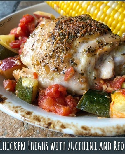 Italian Chicken Thighs with Zucchini and Red Potatoes