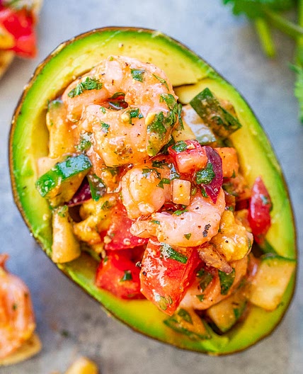 Shrimp Stuffed Avocados