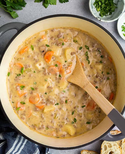 Cheeseburger Soup
