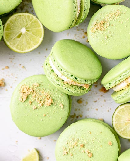 Key Lime Pie Macarons