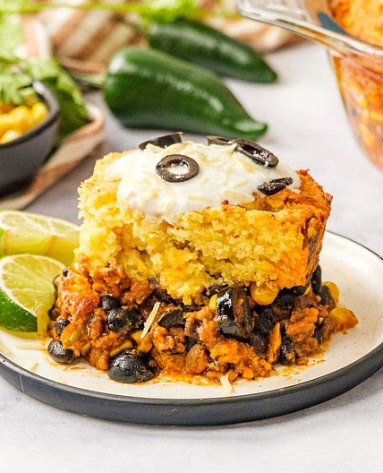 Loaded Mexican Cornbread Casserole (Easy + Flavorful!)