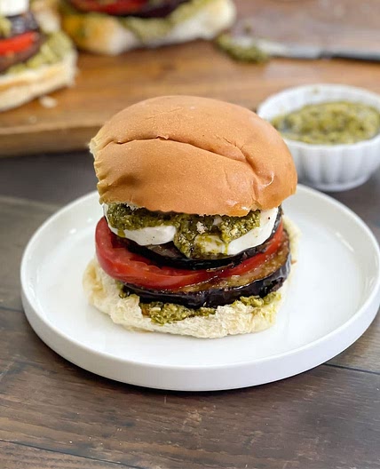 Mediterranean Eggplant Burger Recipe