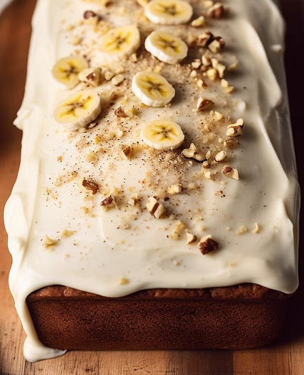 Mary Berry Banana Bread with Cinnamon Cream Cheese Frosting