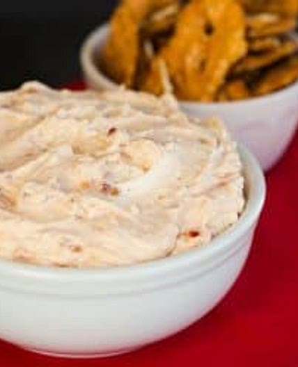 Onion and Pepper Relish Cream Cheese Dip