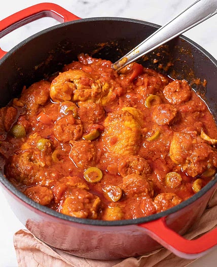 Easy Spanish Chicken and Chorizo Stew Recipe