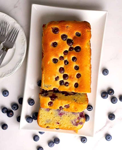 Blueberry Cottage Cheese Loaf