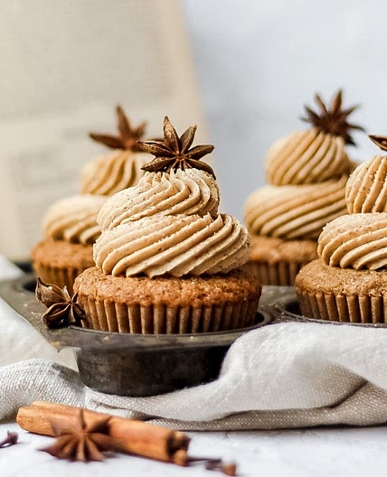 Brown Butter Dirty Chai Cupcakes