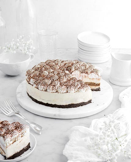 No Bake Tiramisu Cheesecake