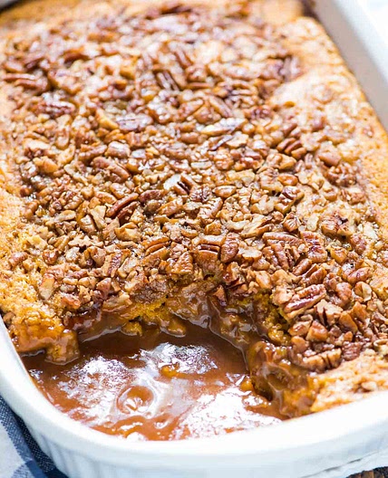 Pumpkin Pecan Cobbler