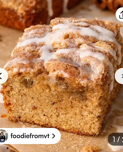 Cinnamon Roll Banana Bread