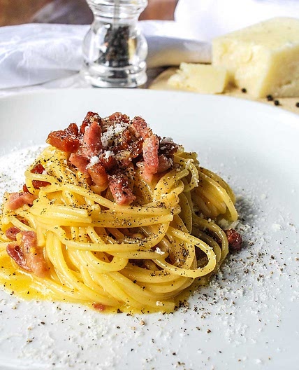 Traditional Italian Spaghetti Carbonara