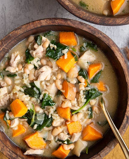Creamy Chicken and Sweet Potato Soup Recipe