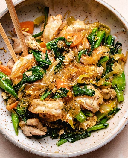 Pad woon sen recipe (Thai stir-fried glass noodles)