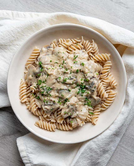 Vegan Mushroom Stroganoff