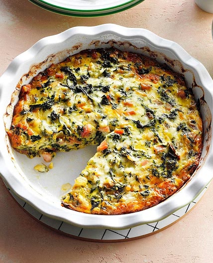 Crustless Spinach Quiche