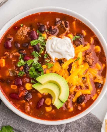 Ground Turkey Taco Soup