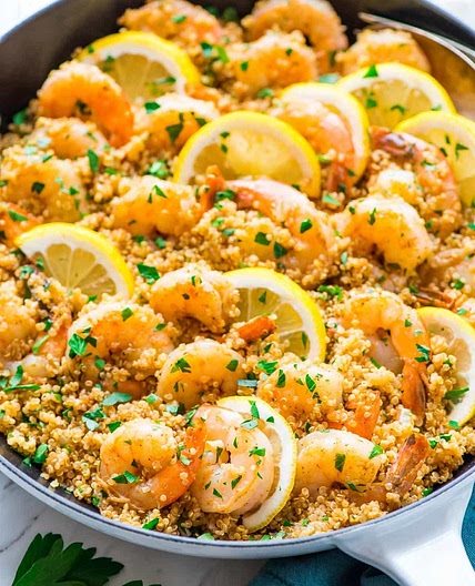 Garlic Shrimp with Quinoa