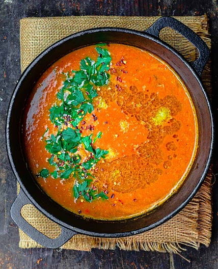 Easy Greek Red Lentil Soup Recipe