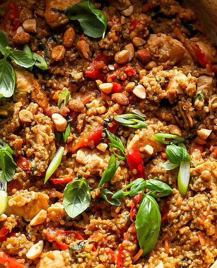 Thai Peanut Chicken and Quinoa