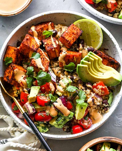 Sweet Potato Burrito Bowls