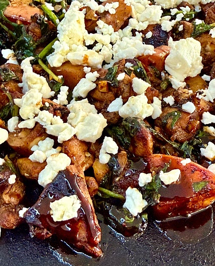 Blackstone Balsamic Chicken and Apples