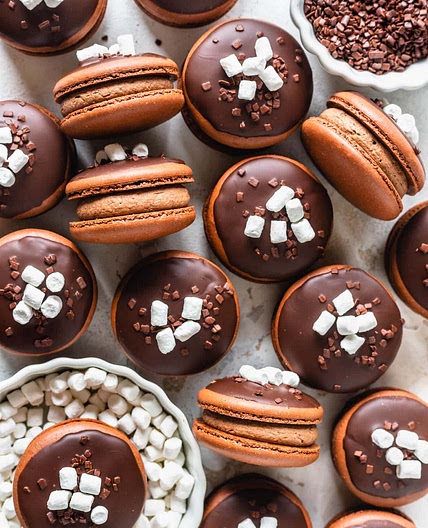 Hot Chocolate Macarons