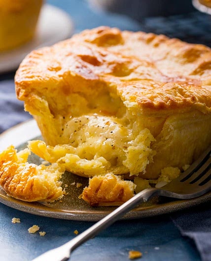 Individual Cheese and Onion Pies