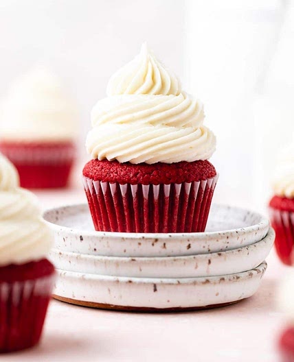 Red Velvet Cupcakes with Cream Cheese Frosting