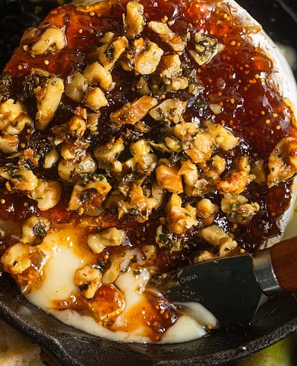 Baked Brie with Fig Jam