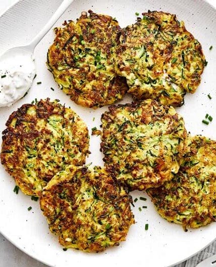 Zucchini Fritters (gluten-free, low-carb, keto)