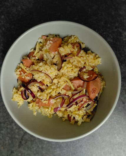 Stir fried rice Sausage