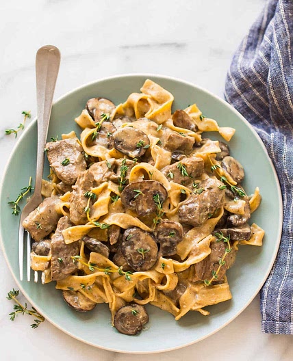 Slow Cooker Beef Stroganoff