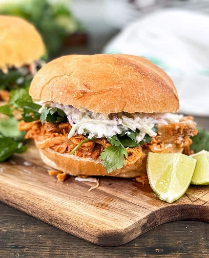 Thai Pulled Chicken Sandwiches Recipe