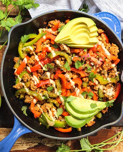 Whole30 Chipotle Chicken Skillet (Paleo, Keto, GF)