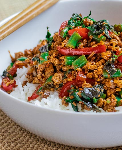 15 Minute Thai Basil Tofu Stir Fry (Pad Krapow)